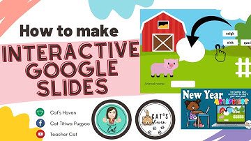 How To Make Interactive Google Slides/ Powerpoint/ Simple Tutorial / Cat