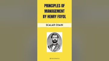 Scalar chain | Gang Plank | Principles of Management by Henry Fayol #education #management#class12th
