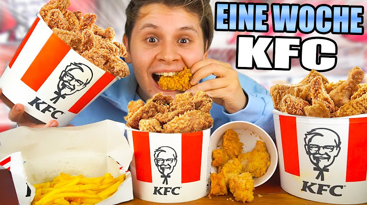Eine Woche nur KFC ESSEN 2.0😰🍗 - SELBSTEXPERIMENT(ICH WILL NICHT MEHR!🤒)
