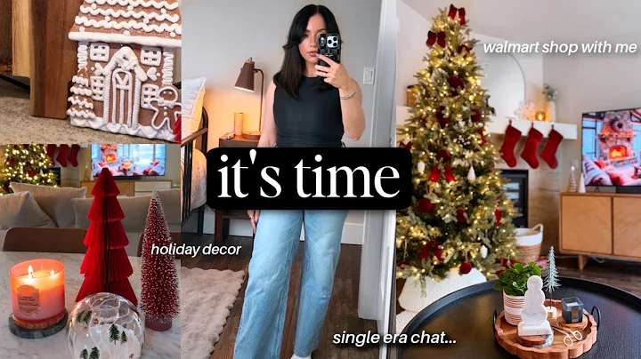 𝒗𝒍𝒐𝒈 🎄 putting our tree up, holiday decor shop with me + let's decorate!