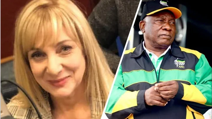 Ramaphosa gets hit on the head by Kim Keller after...