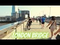 Summer Walk on London Bridge | 4K Walking Tour