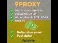 Tutorial cara konekin 9proxy di pc