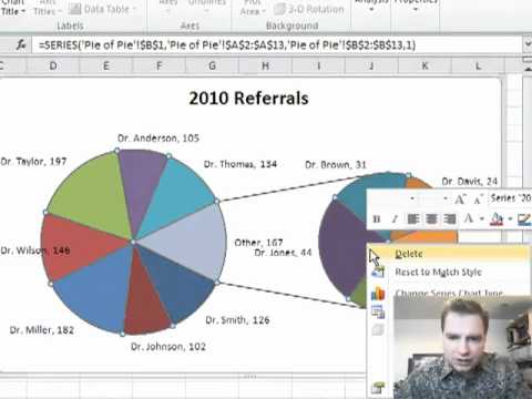 Pie Of Pie Chart Excel 2010