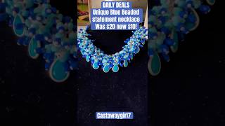 UNIQUE BLUE BEADED NECKLACE BY TALBOT 22” #jewelry #necklace #statementjewelry #talbot UNIQUE BLUE BEADED NECKLACE BY TALBOT 22” #jewelry #necklace #statementjewelry #talbot