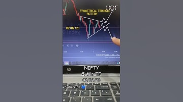 Symmetrical triangle pattern in nifty 50 02/02/23 subscribe my channel to learn #shorts #shortsfeed