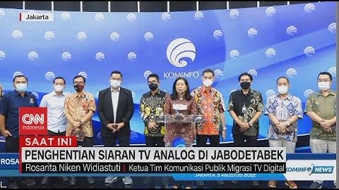 Konferensi Pers Penghentian Siaran TV Analog di Jabodetabek