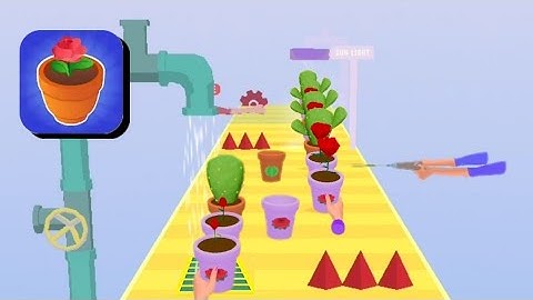 Flower Pot Stack||New Gameplay (iOS & Android) Walkthrough part 1