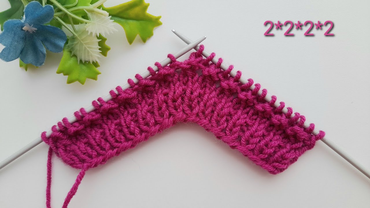 💖 Ich habe das trendige Strickmuster ausprobiert, das alle lieben