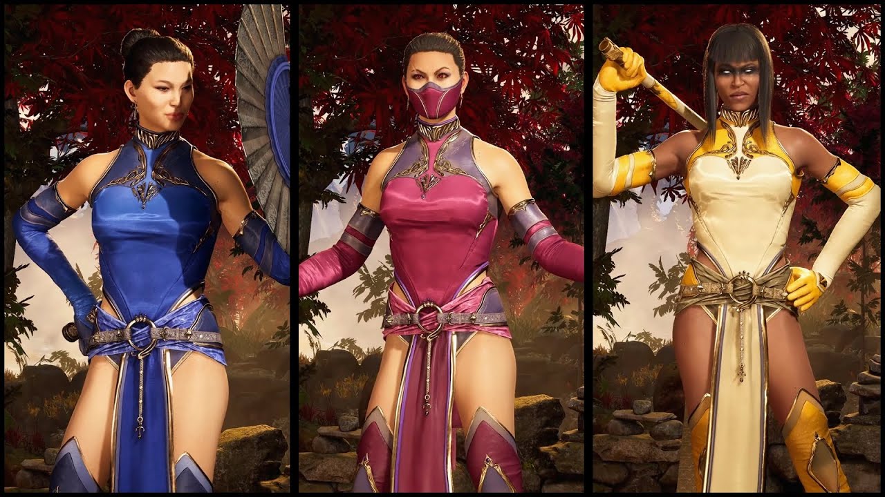 Outworld Menagerie Kitana, Mileena & Tanya - Skin Showcase - Intros & Victory - Mortal Kombat 1