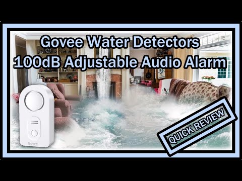 Govee Water Sensor Smart Leak Detector 100dB Adjustable Audio Alarm Free App QUICK REVIEW Govee Water Sensor Smart Leak Detector 100dB Adjustable Audio Alarm Free App QUICK REVIEW