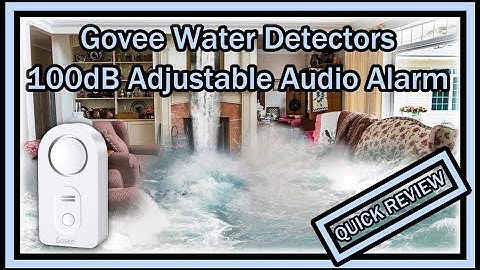 Govee Water Sensor Smart Leak Detector 100dB Adjustable Audio Alarm Free App QUICK REVIEW