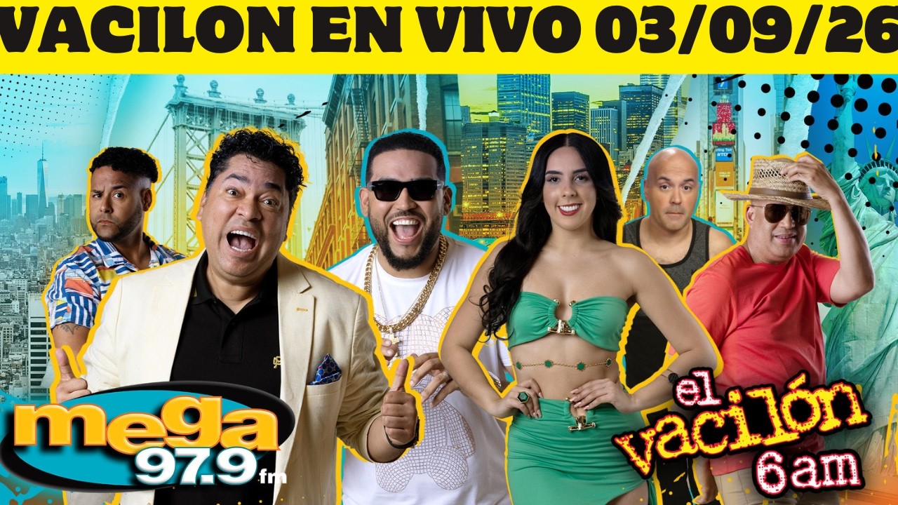 Mega 97.9 El Vacilón de la Mañana EN VIVO LUNES 03/09/26