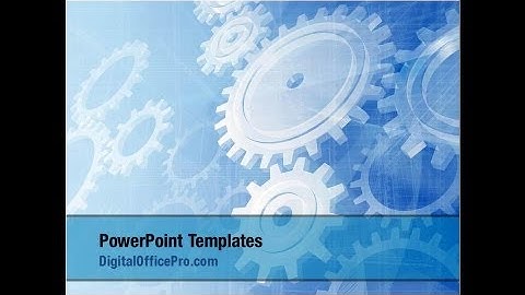 Mechanical Wheels PowerPoint Template Backgrounds - DigitalOfficePro #07034