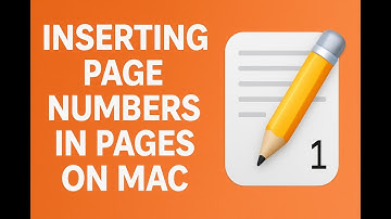 Add page numbers in Pages on Mac