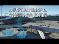 Flying from Buenos Aires to Santiago Chile in MSFS 2024 #msfs2024 #msfs