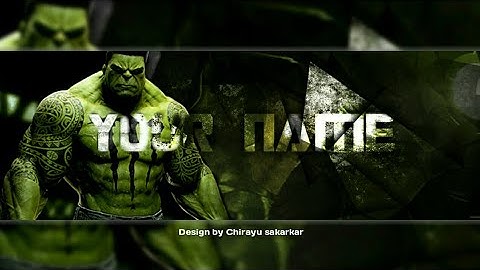 How to make a Awsome hulk  Gaming Twitter Header on android BY USING(PIXEL LAB AND PICS ART )