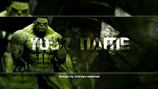 How to make a Awsome hulk  Gaming Twitter Header on android BY USING(PIXEL LAB AND PICS ART ) screenshot 5