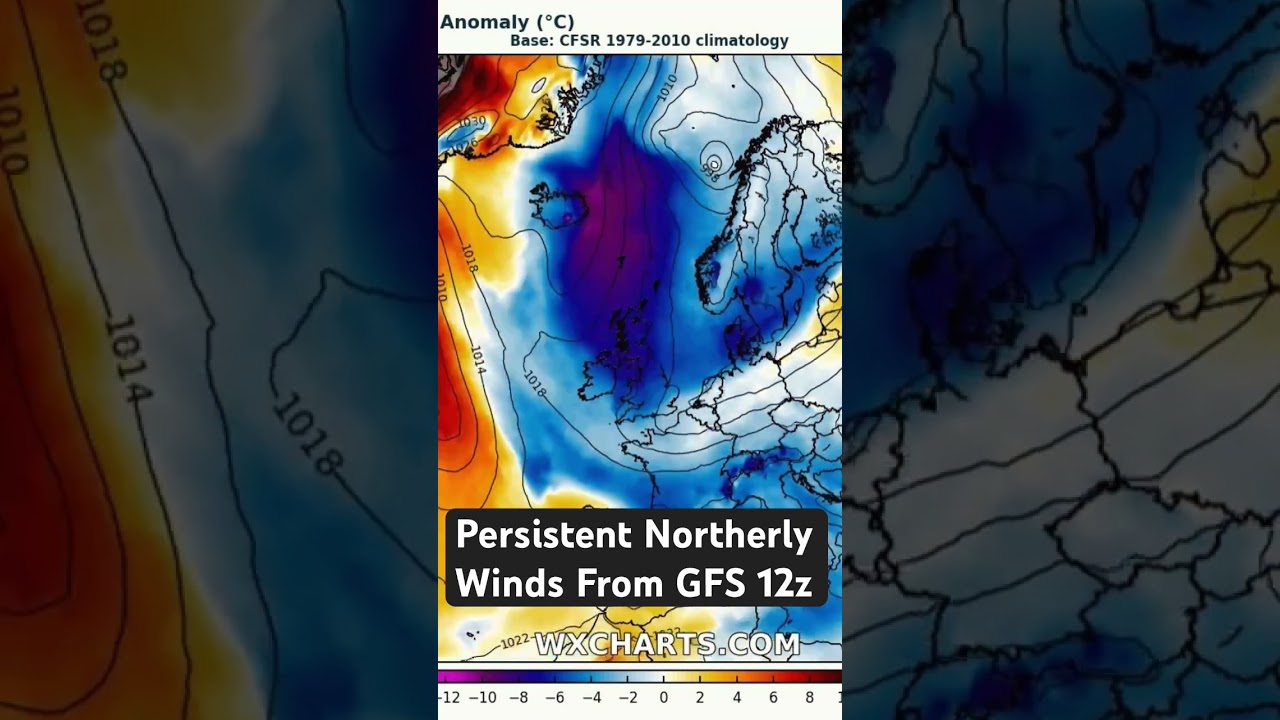 Persistent Northerly Winds from GFS 12z! 