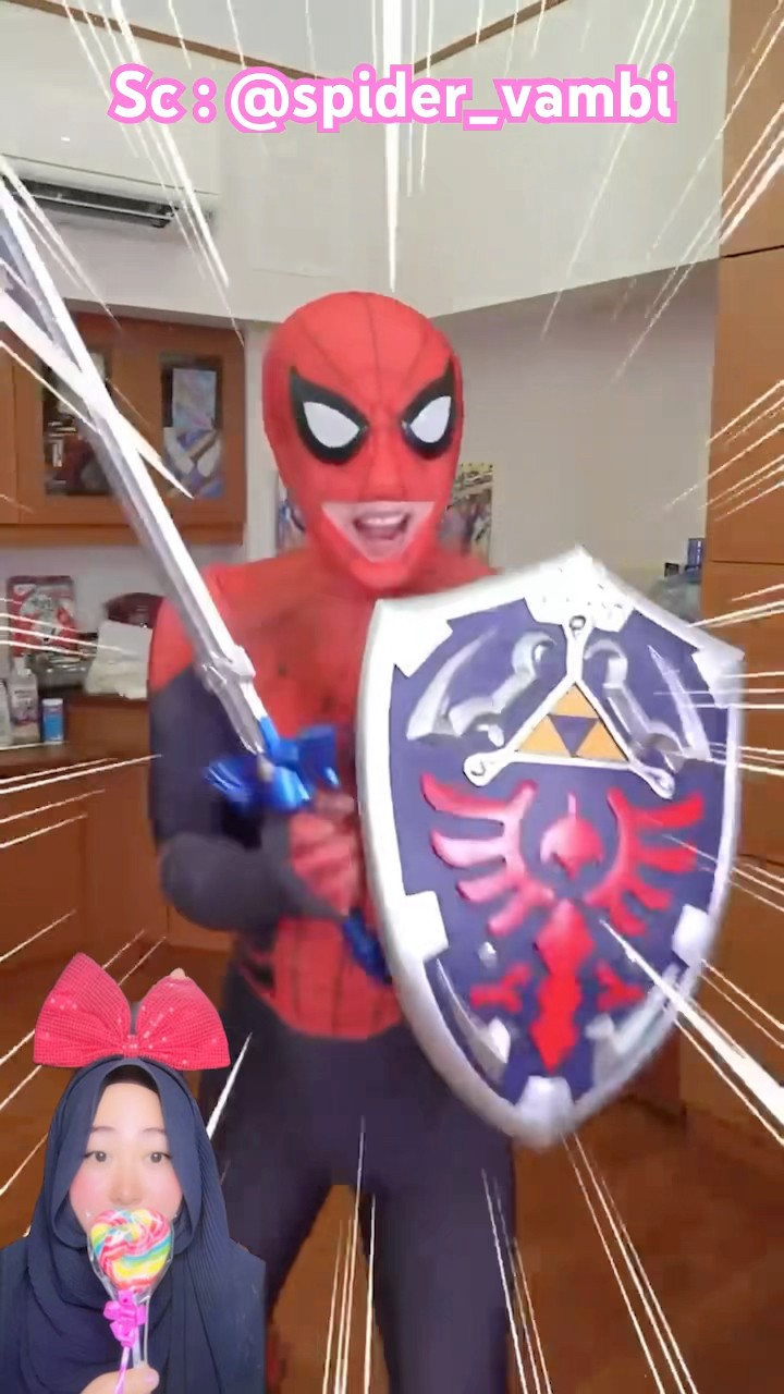 SPIDERMAN DATANG BAWA BANYAK HADIAH,tapi Pika gak mau⁉️kenapa ya? @spider_vambi #shorts #funny