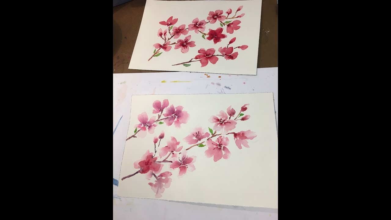 Cherry Blossom Watercolor Project YouTube