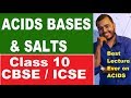 Acids Bases  and Salts 01 : ACIDS : CBSE / ICSE CLASS 10