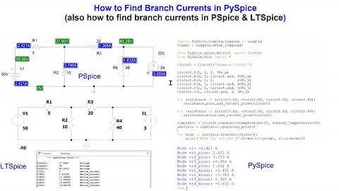 How to Measure Currents in PSpice, LTSpice and PySpice (Python)