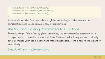 Effective Ways to Pass Variables from foreach Loop to Function in PHP