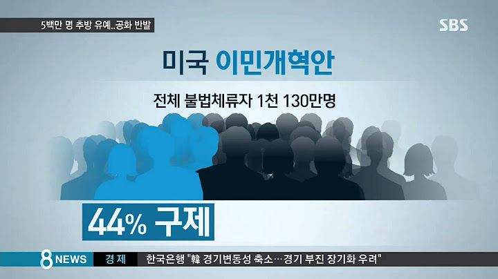 [글로벌] 오바마 "불법 체류 5백만 명 강제추방 유예" (SBS8뉴스|2014.11.21)