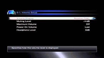 ONKYO AVR AV Home Cinema Receiver - Volume Setup