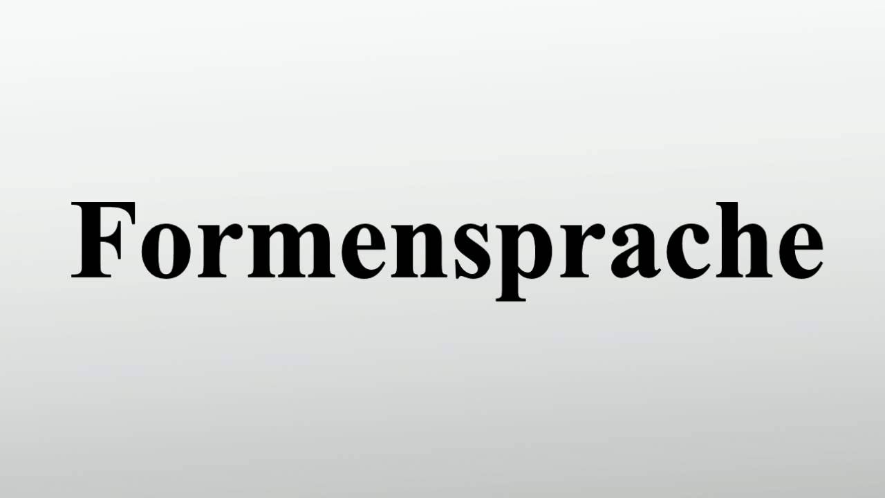 Formensprache
