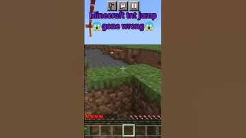 Minecraft tnt jump gone wrong #shorts #minecraft