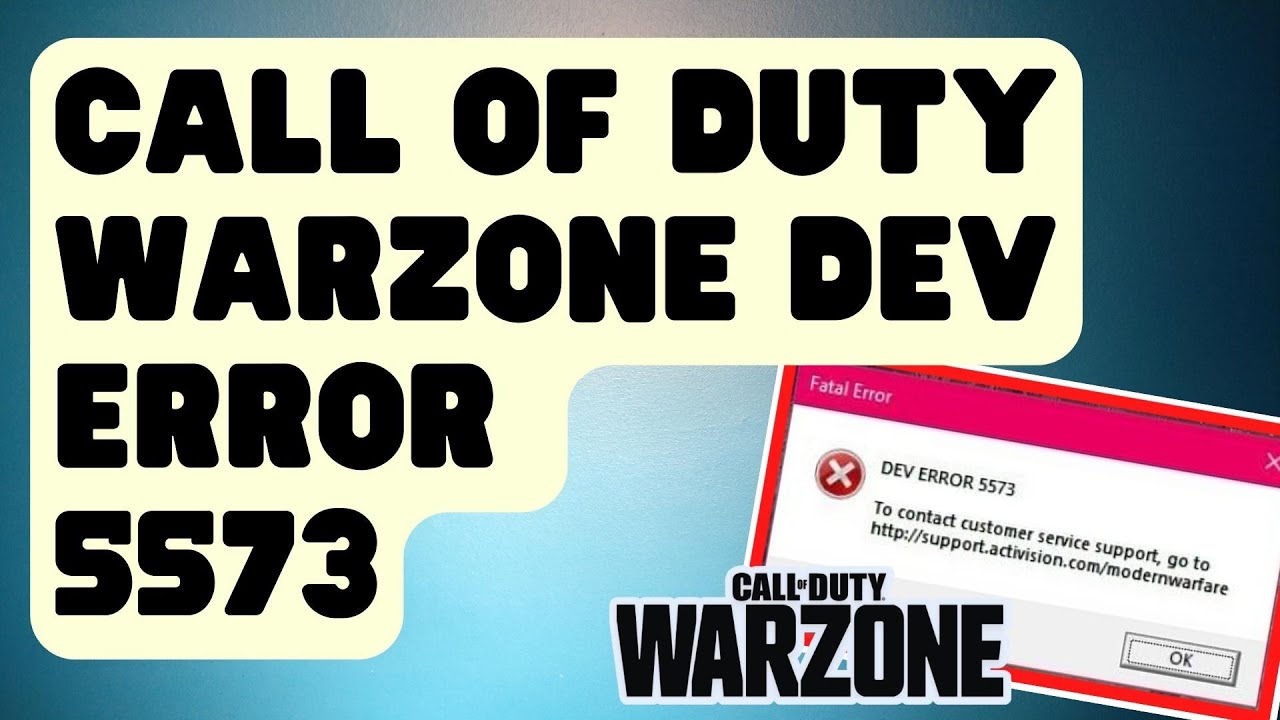 FIXED: Call of Duty Warzone Dev Error 5573 | Xbox, PS4, PC