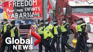 Trucker protests: Police warn of "imminent" law enforcement action if protesters don't leave | FULL