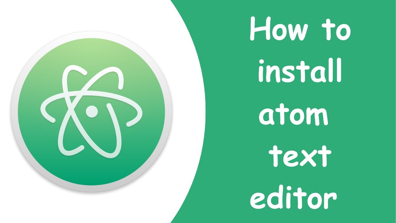 How to install atom text editor - YouTube