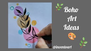 Boho Art Ideas | Unique Pattern | Colorful Design | #art #trending #painting #ytvideos #boho  