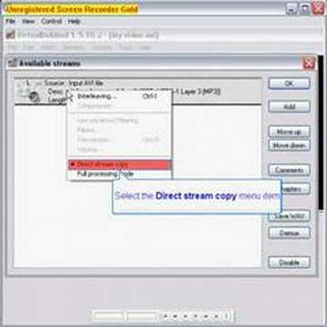 How to sync sound and video in avi movie file