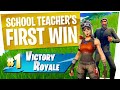 TEACHER gets FIRST WIN to BRAG to STUDENTS! - Fortnite Random Duos