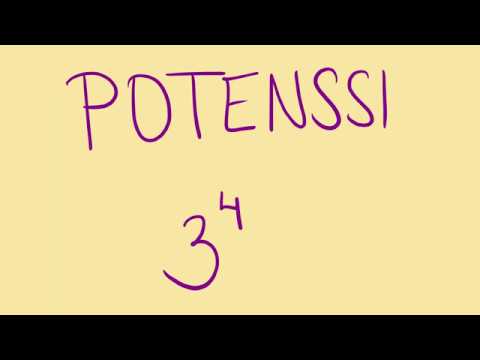 Video: Mitä ovat eksponentti ja teho matematiikassa?