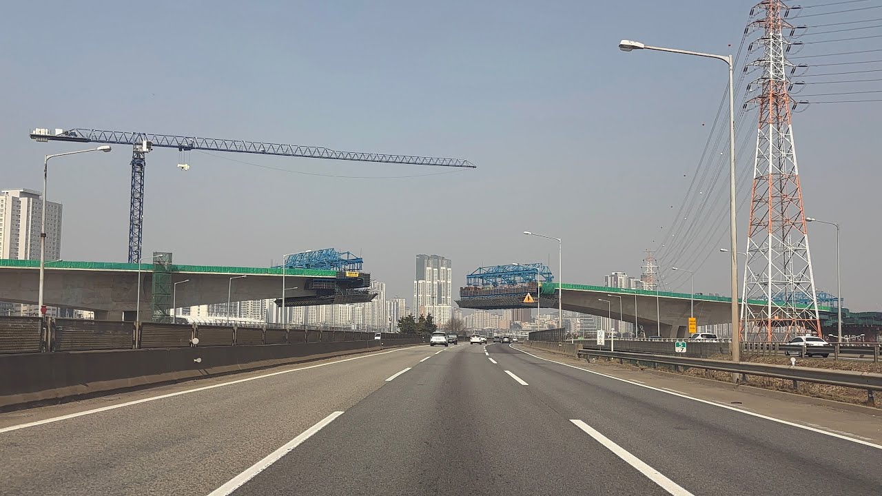 영동고속도로 화성 - 인천 주행영상 Tesla Model Y drive 4k60p