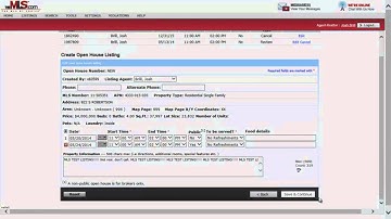 TheMLS.com - Creating An Open House