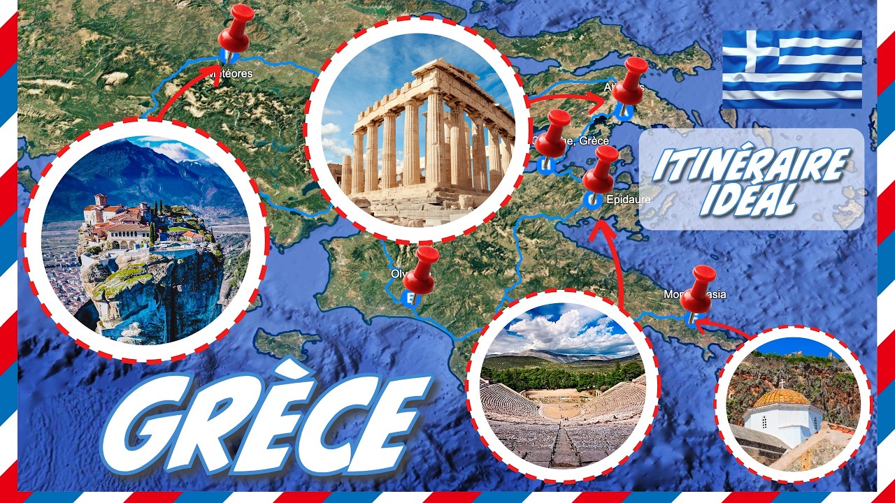 🇬🇷 ITINÉRAIRE Grèce : 18 LIEUX À NE PAS MANQUER pour un road trip parfait (+ carte 🗺️)