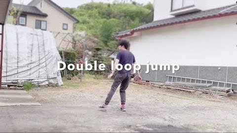 Off ice figure skating_Jumping training Double loop 10 times in a row