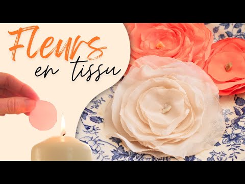 Fabric flower tutorial - easy!