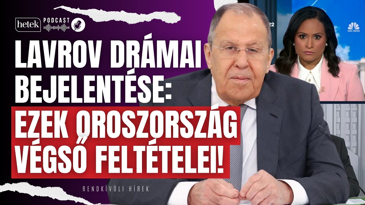 Lavrov drámai bejelentése: Ezek Oroszország végső feltételei! | Rendkívüli hírek