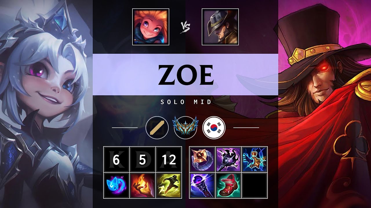 Zoe Mid vs Twisted Fate - KR Challenger Patch 25.21