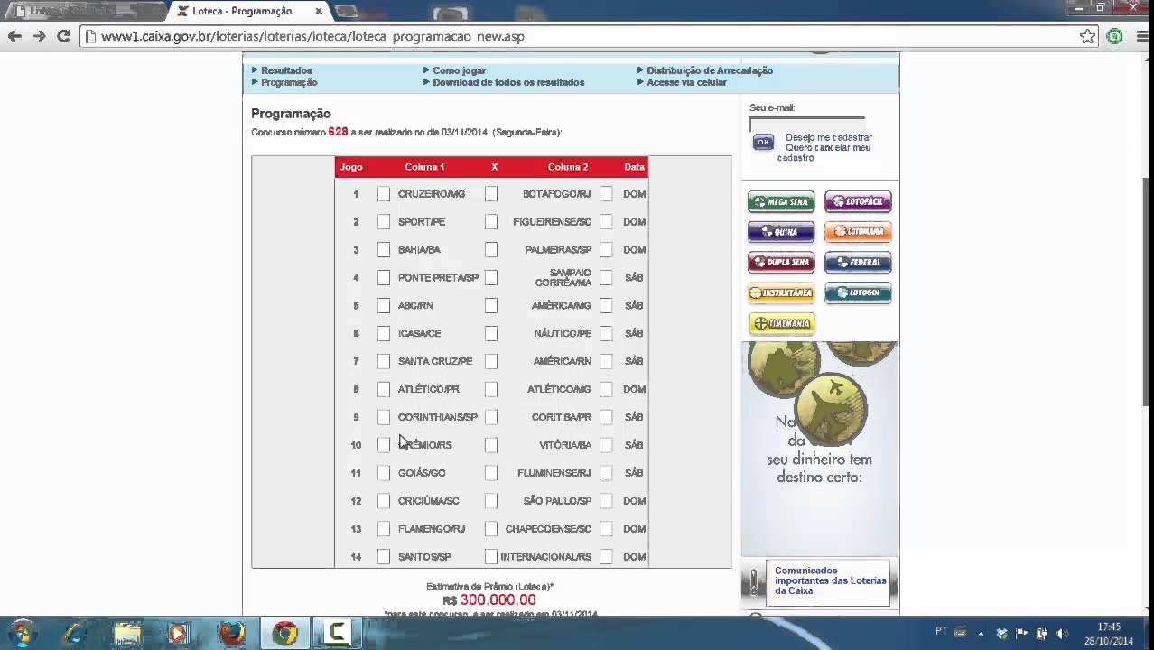 Lotecando Concurso 628