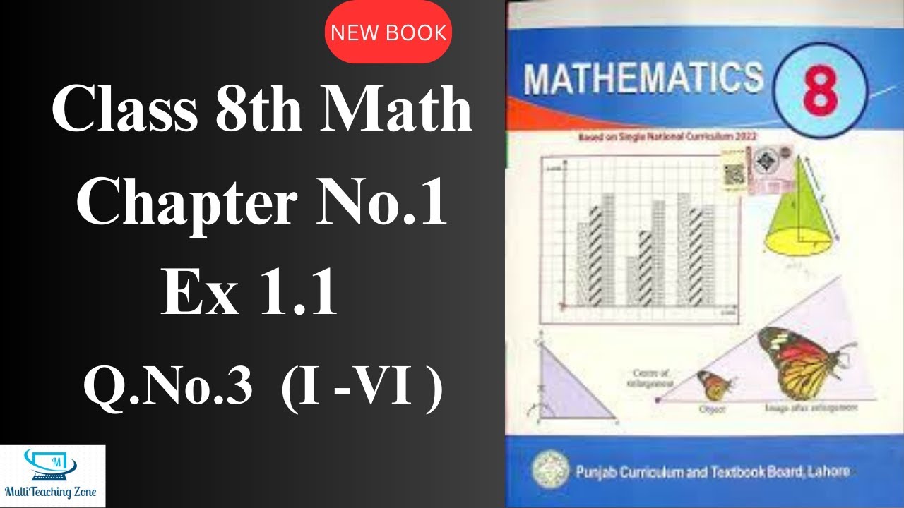 Class 8th Math New Book Chapter01 Exercise 1.1 Q.No.3All Parts