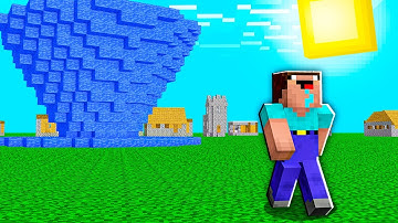 Minecraft NOOB vs PRO: HOW NOOB SURVIVE AFTER TSUNAMI IN VILLAGE! 100% TROLLING WATER APOCALYPSE