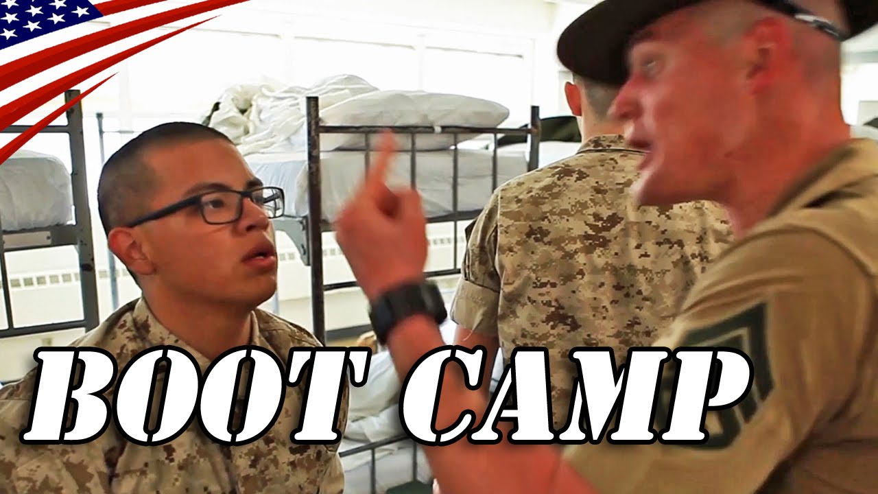 リアル ハートマン軍曹 海兵隊ブートキャンプ 初日のベッドルーム Usmc Boot Camp First Day Realistic Gunnery Sergeant Hartman Youtube